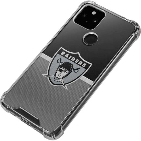 NFL Las Vegas Raiders Vintage Google Pixel 5 Clear Case